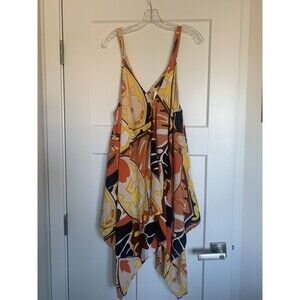 NWT Ashley Stewart Multicolor Abstract Print Tunic Top 26/28